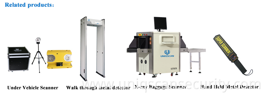 Uniqscan X ray baggage scanner SF6550 security inspection system for Airport